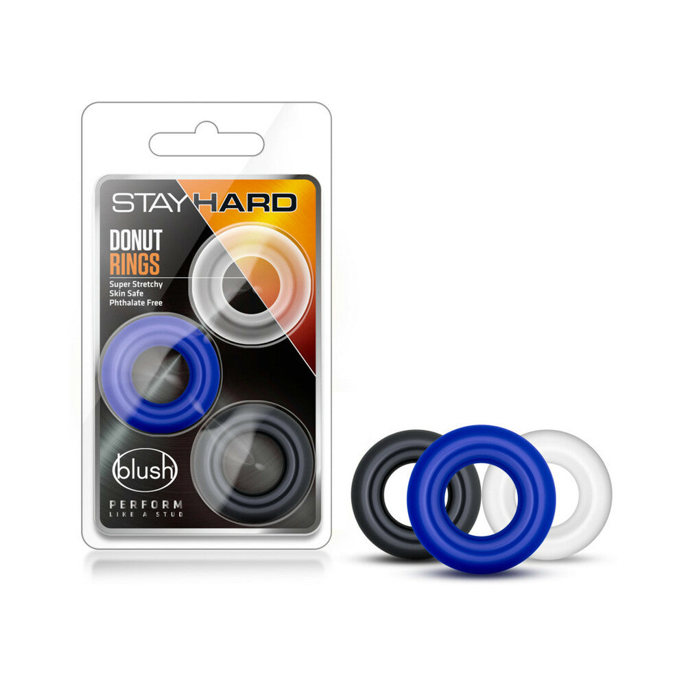 Stay Hard Donut Rings 3-Piece Set